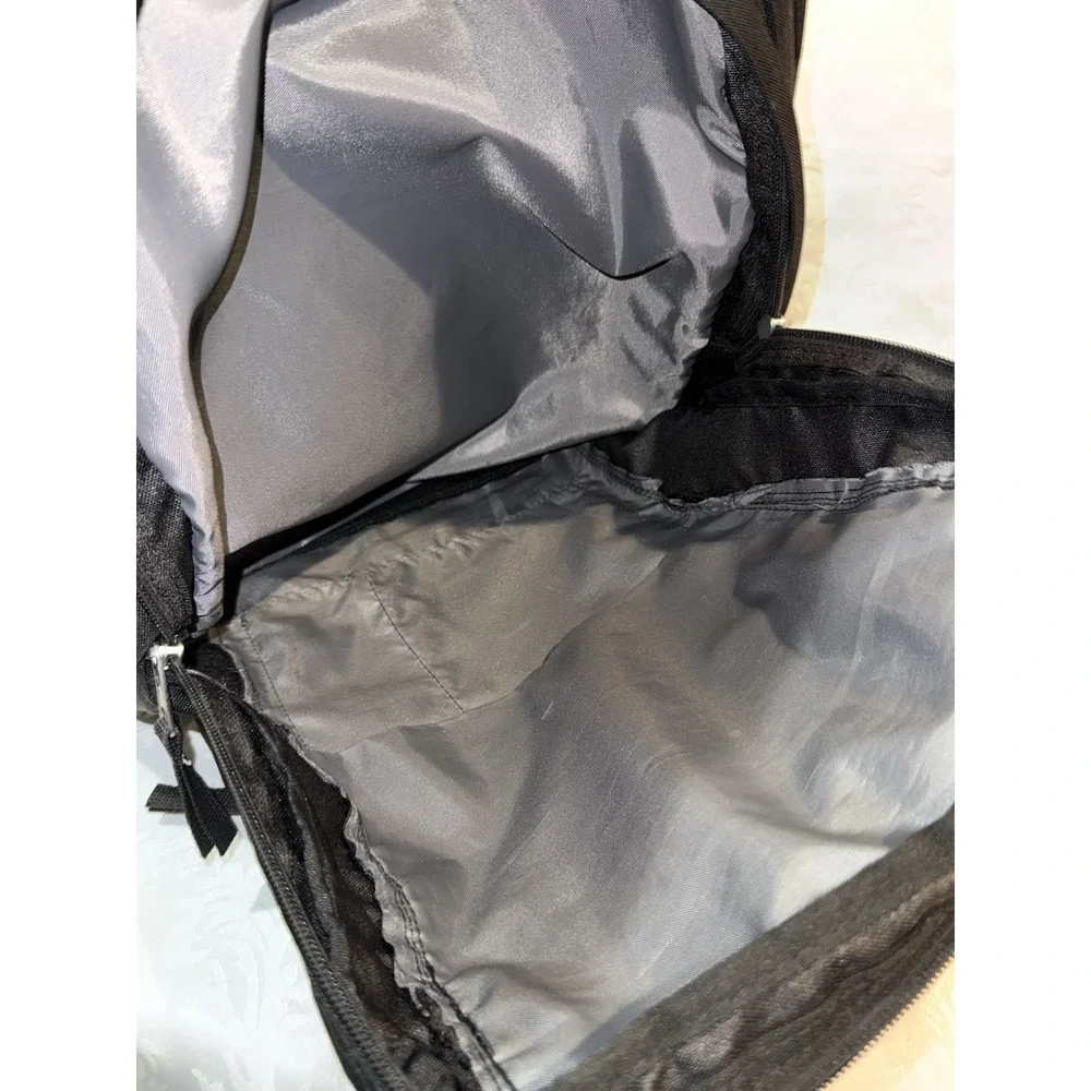 JanSport Black Backpack Multi Compartment School Or Travel Some Spots At Front